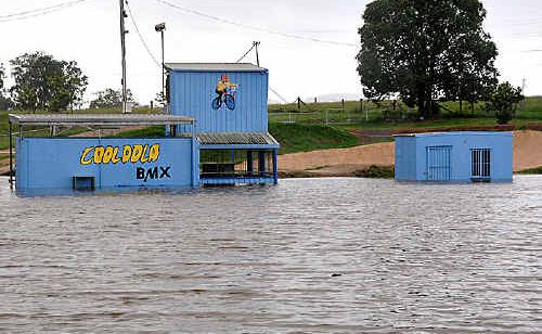 Gympie BMX Club members are waiting for flood waters to drop to fix the racing track in time for a come and try day later this month. Gympie BMX Club members are waiting for flood waters to drop to fix the racing track in time for a come and try day later this month.